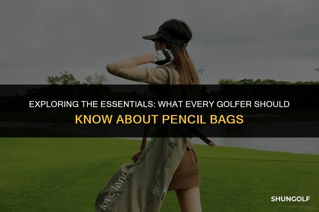 what is a golf pencil bag