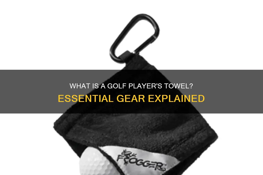 what is a golf players towel