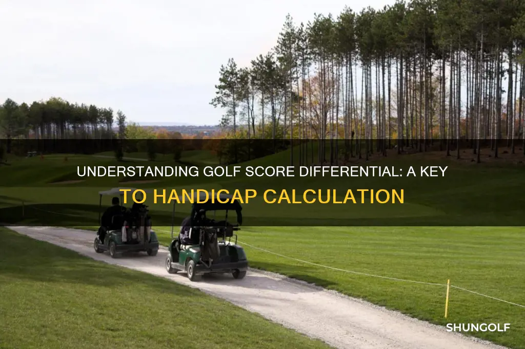 what is a golf score differential