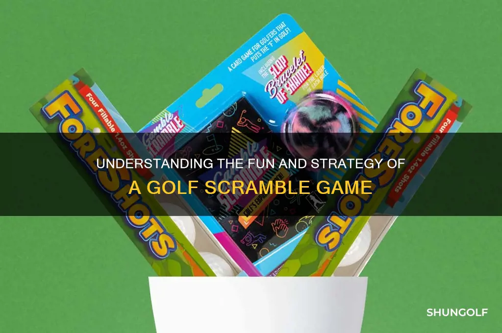 what is a golf scramble game