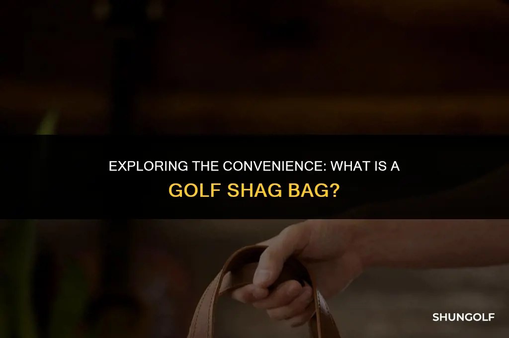 what is a golf shag bag