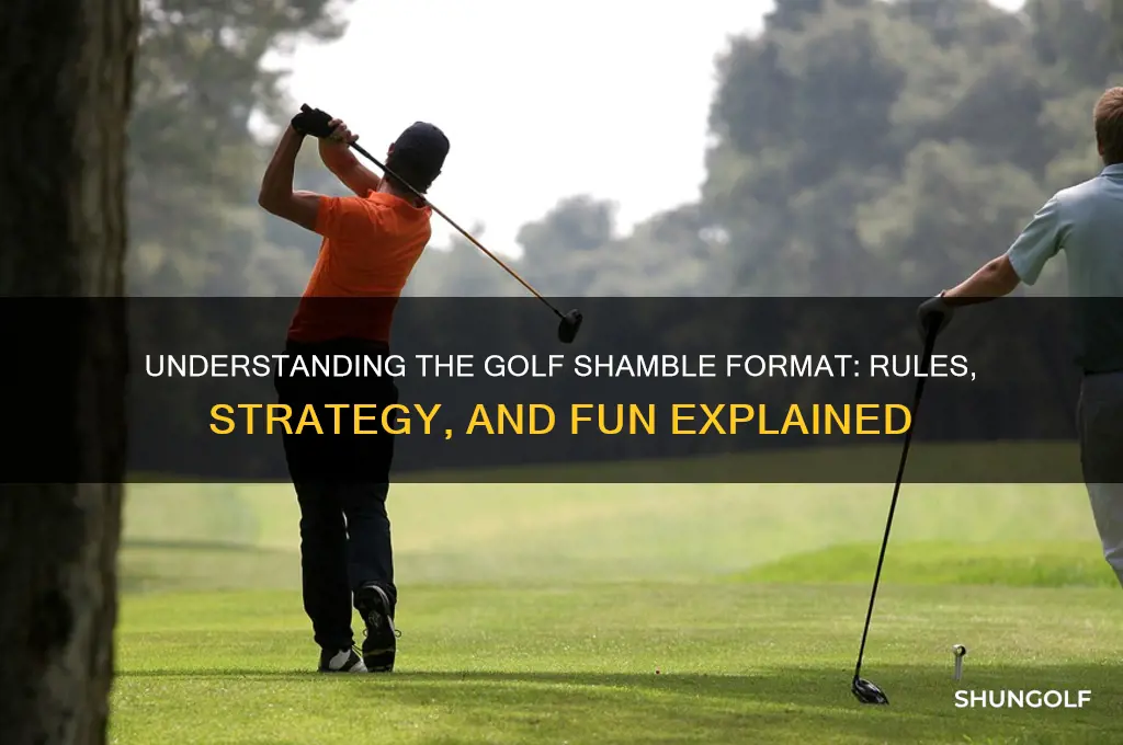what is a golf shamble format