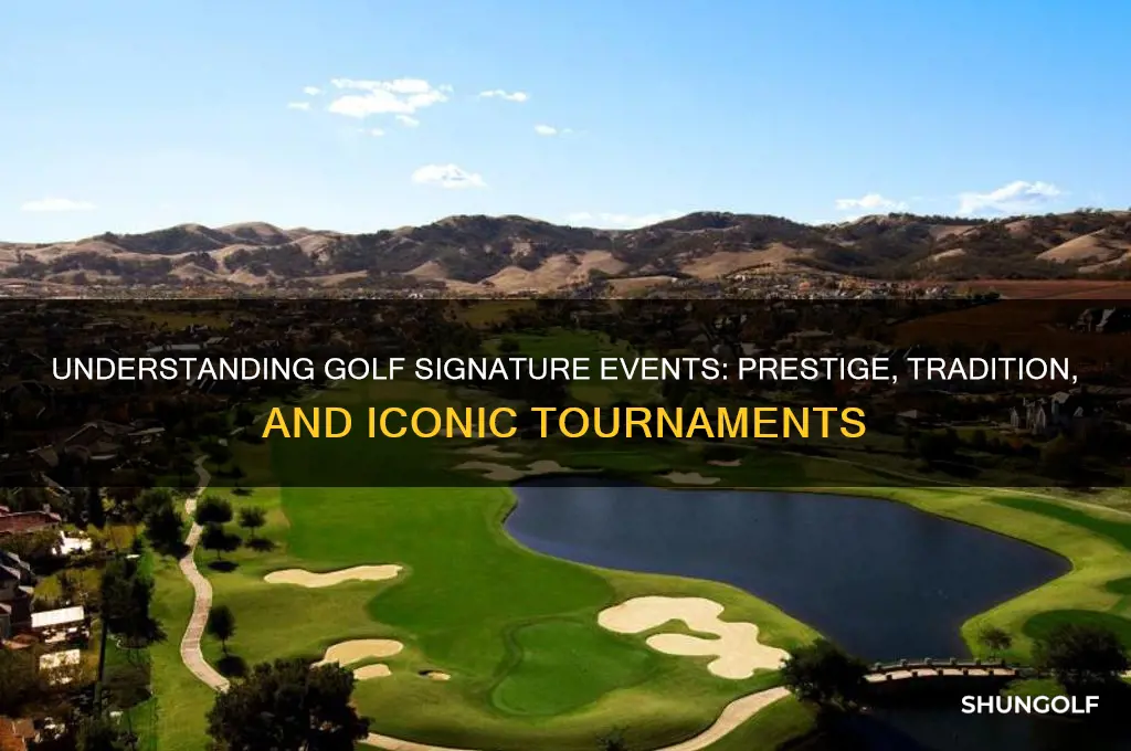 what is a golf signature event