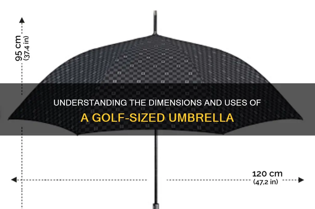 what is a golf size umbrella