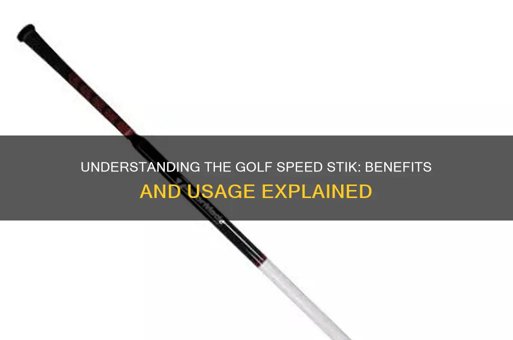 what is a golf speed stik
