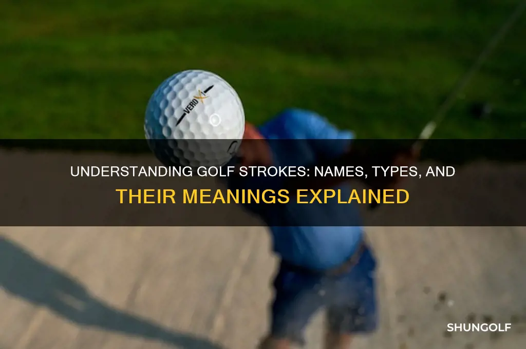 what is a golf stroke called