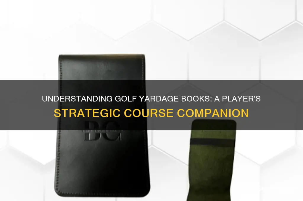 what is a golf yardage book