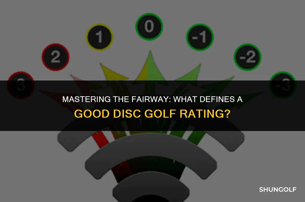 what is a good disc golf rating