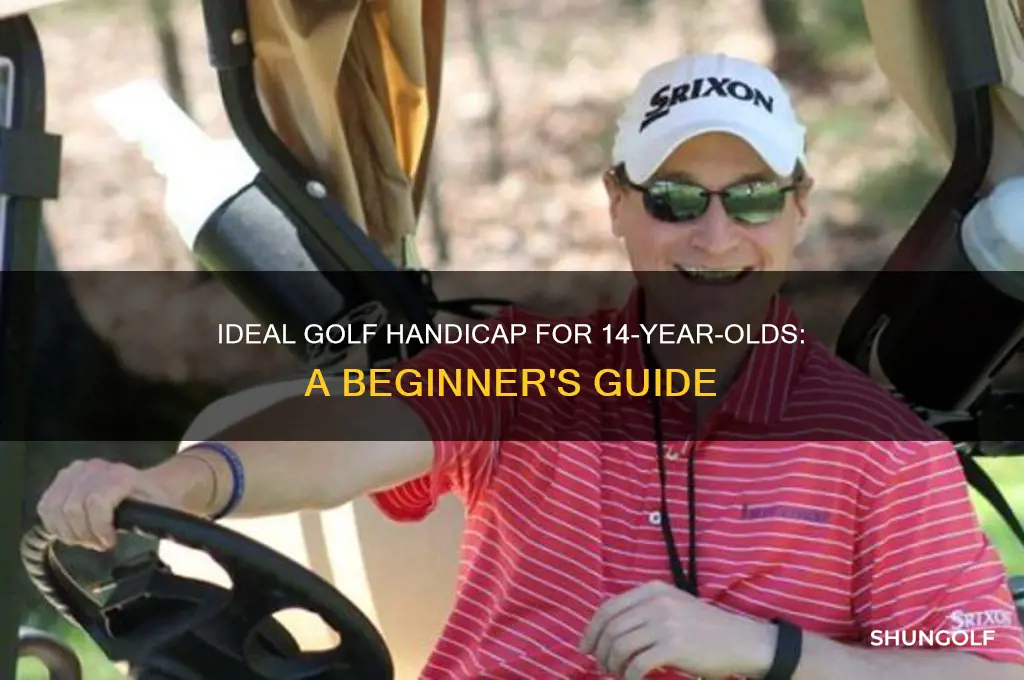 what is a good golf handicap for 14 year