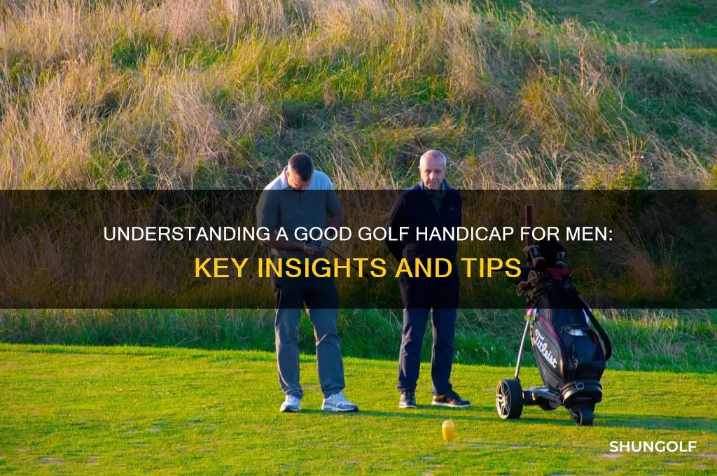 what is a good handicap in golf for a man