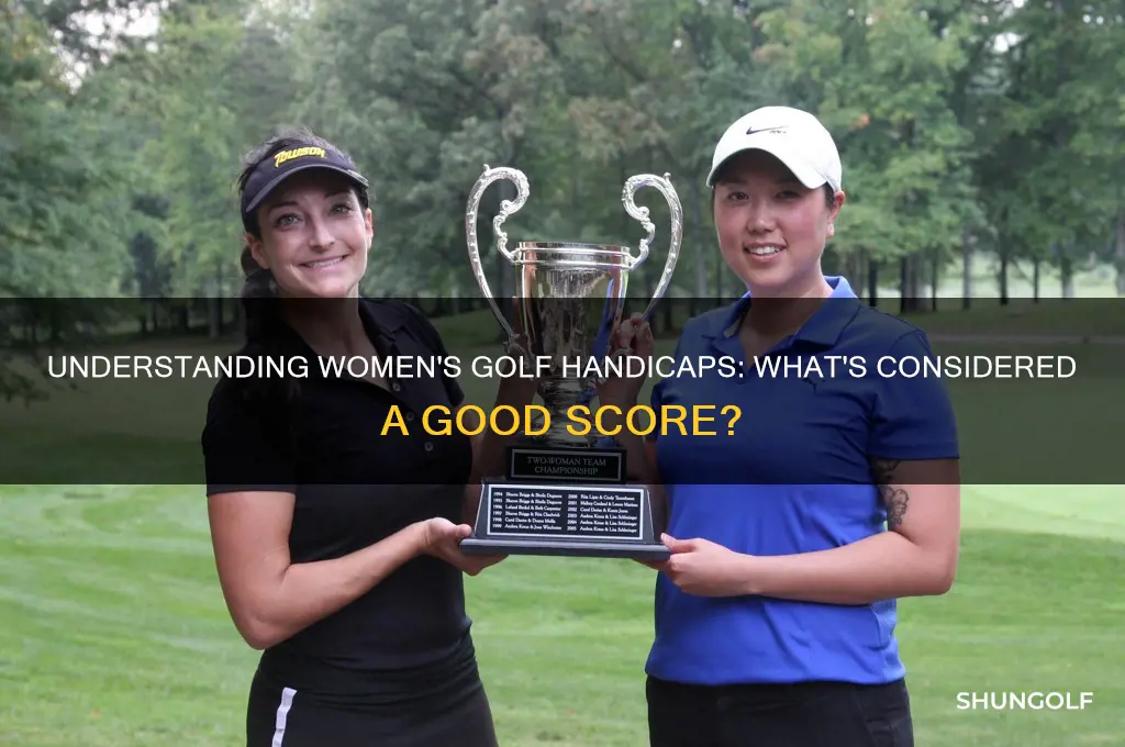 what is a good handicap in golf for a woman