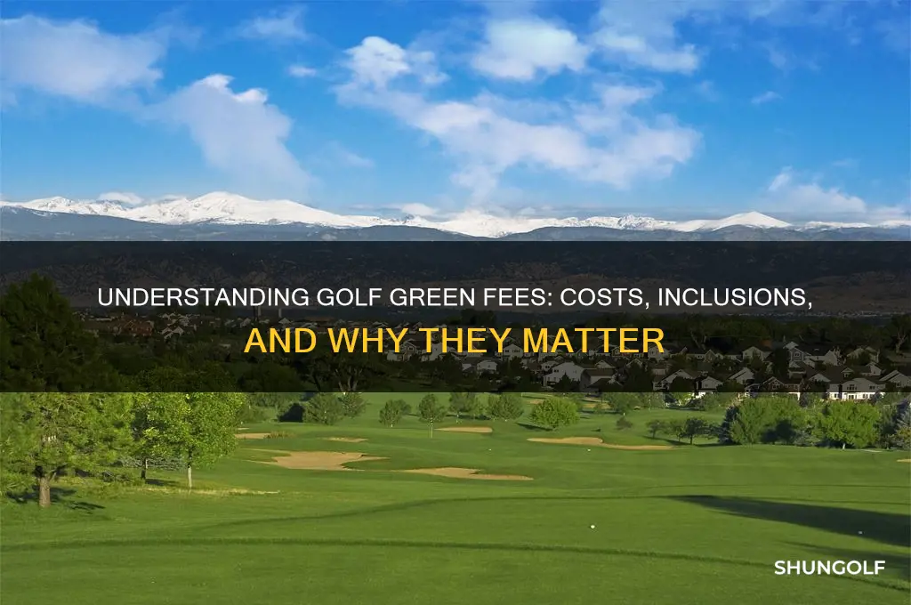 what is a green fee in golf