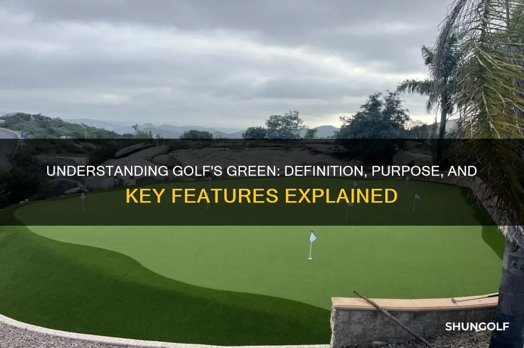 what is a green in golf terms