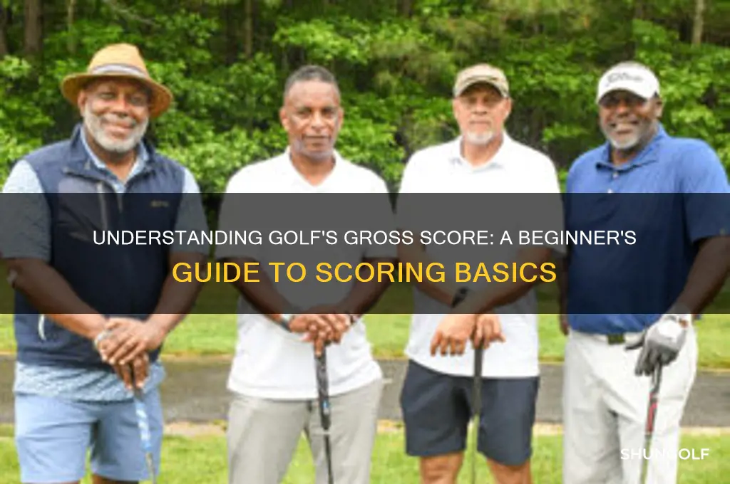 what is a gross score in golf