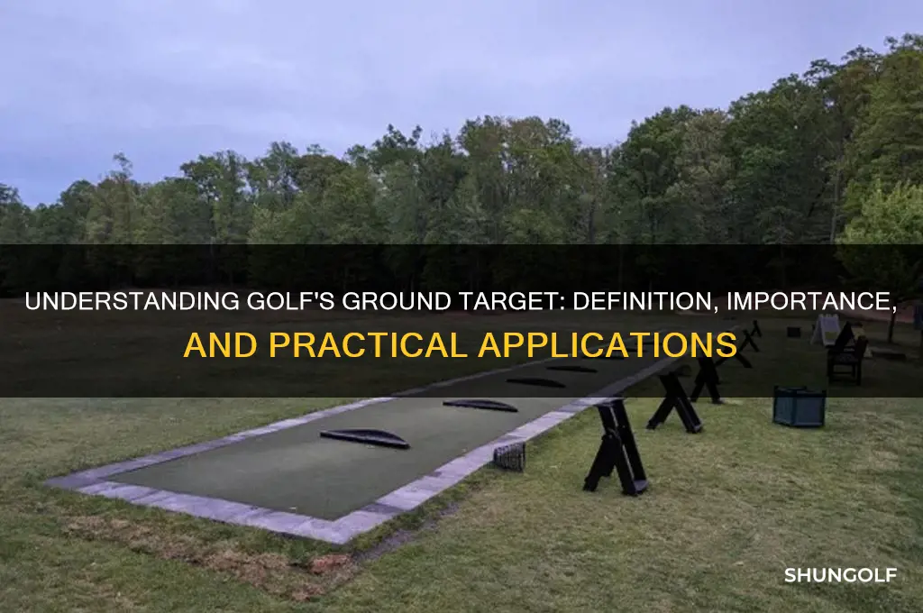 what is a ground target in golf