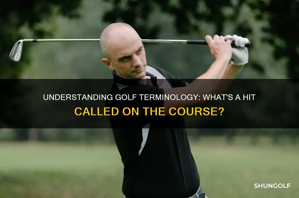what is a hit called in golf