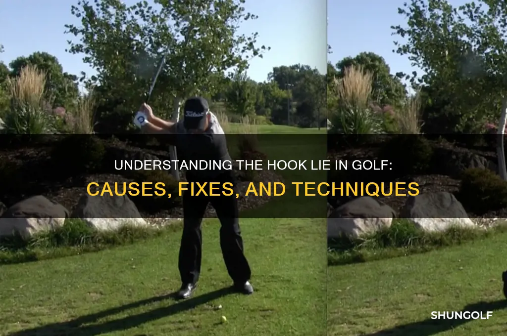 what is a hook lie in golf