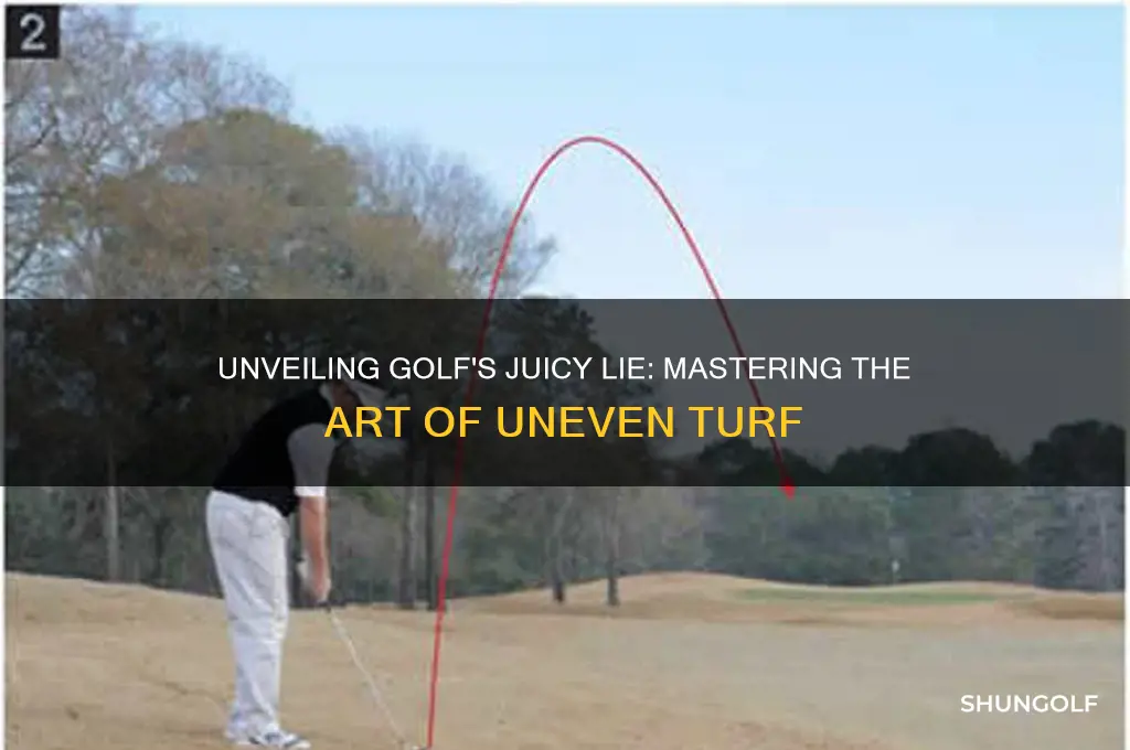 what is a juicy lie in golf