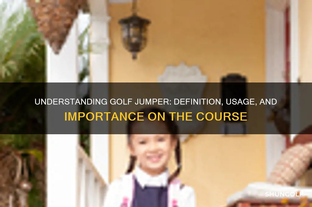 what is a jumper in golf