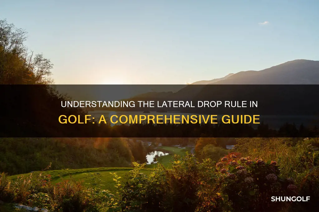 what is a lateral drop in golf