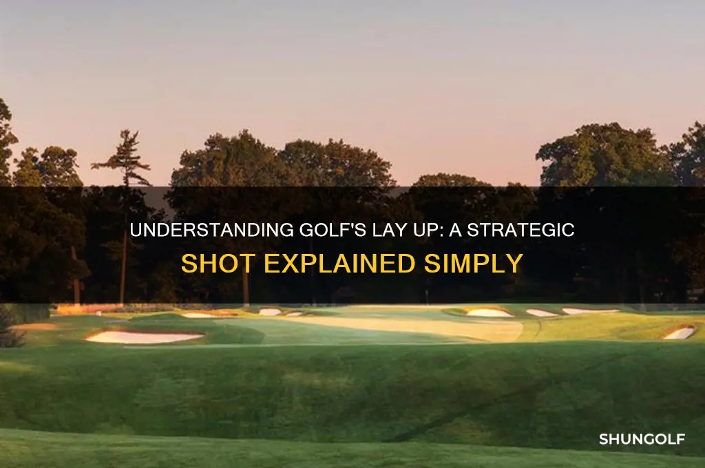 what is a lay up in golf