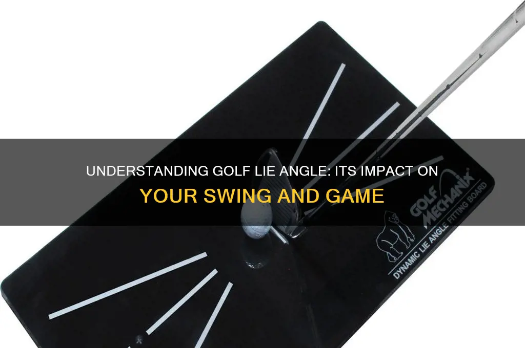 what is a lie angle in golf