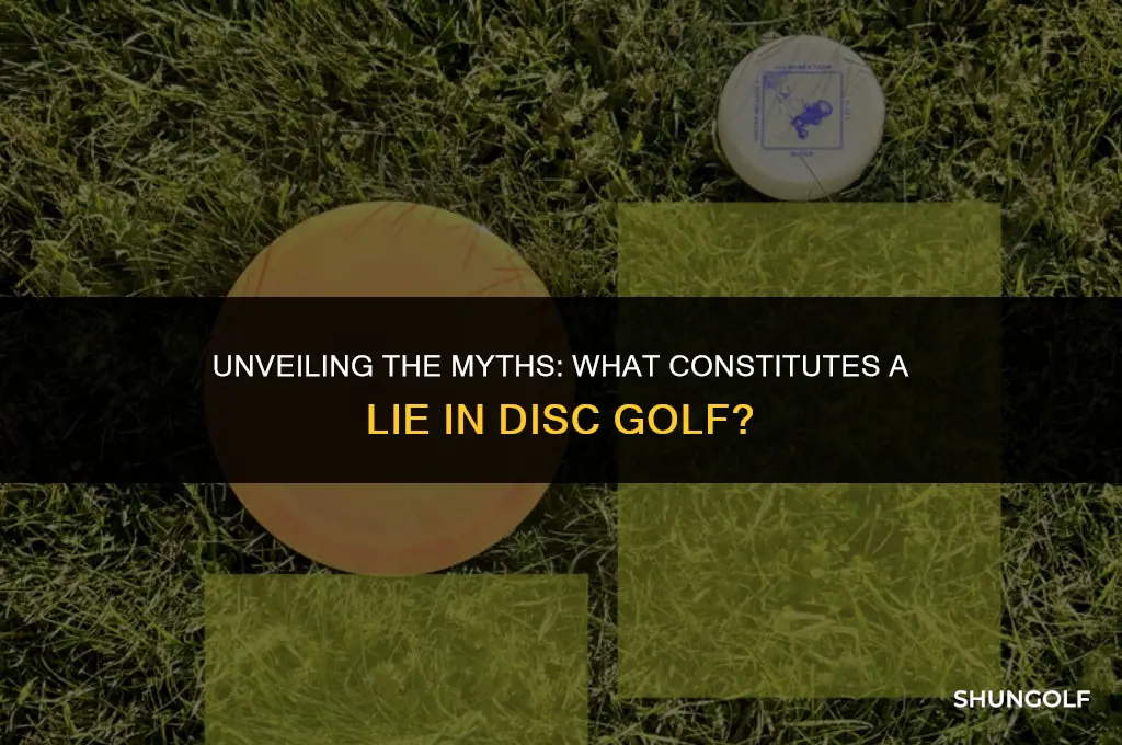 what is a lie in disc golf
