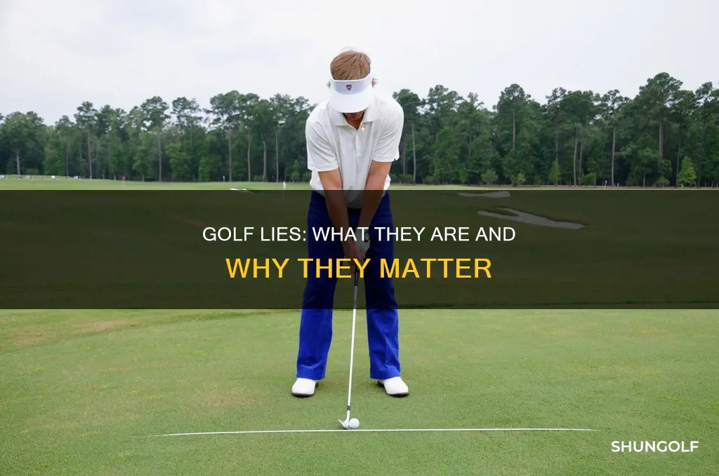 what is a lie in golf