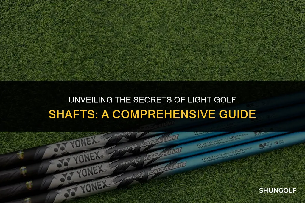 what is a light golf shaft