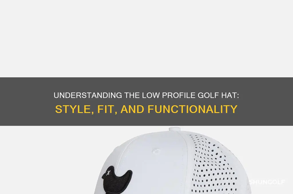 what is a low profile golf hat