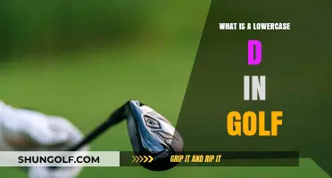Understanding the Lowercase D in Golf: Meaning, Usage, and Importance