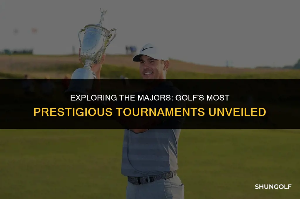 what is a major golf tournament