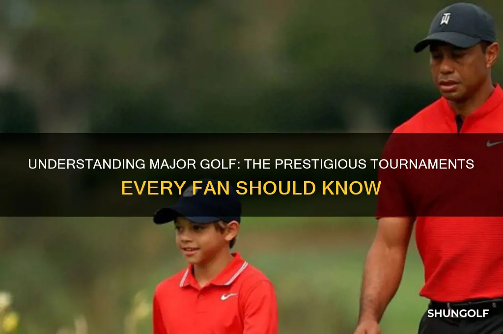 what is a major golf