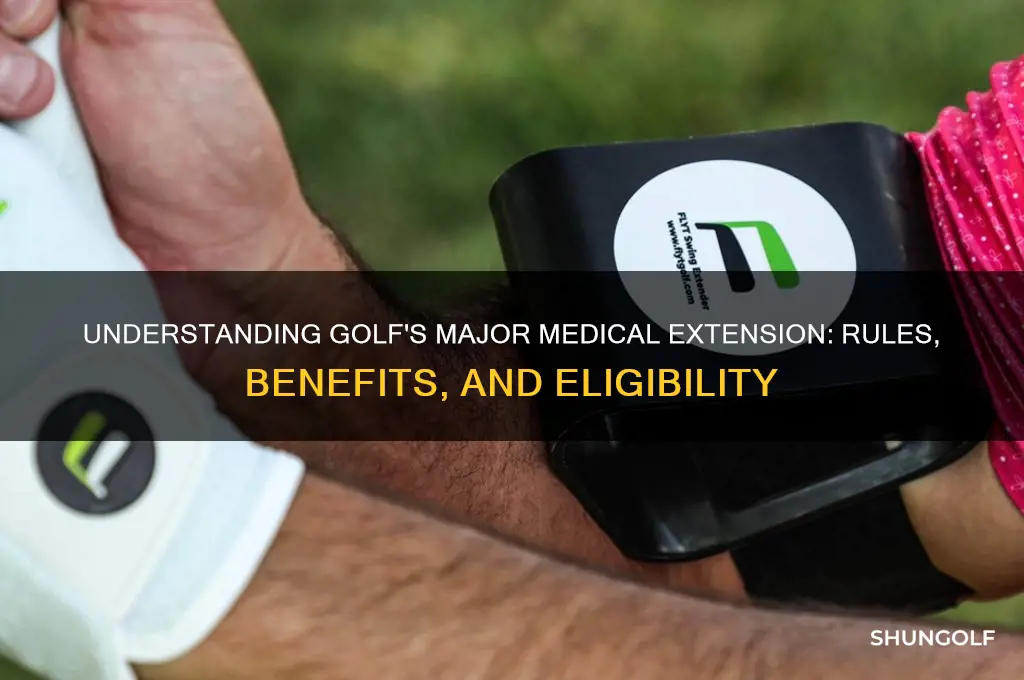 what is a major medical extension in golf