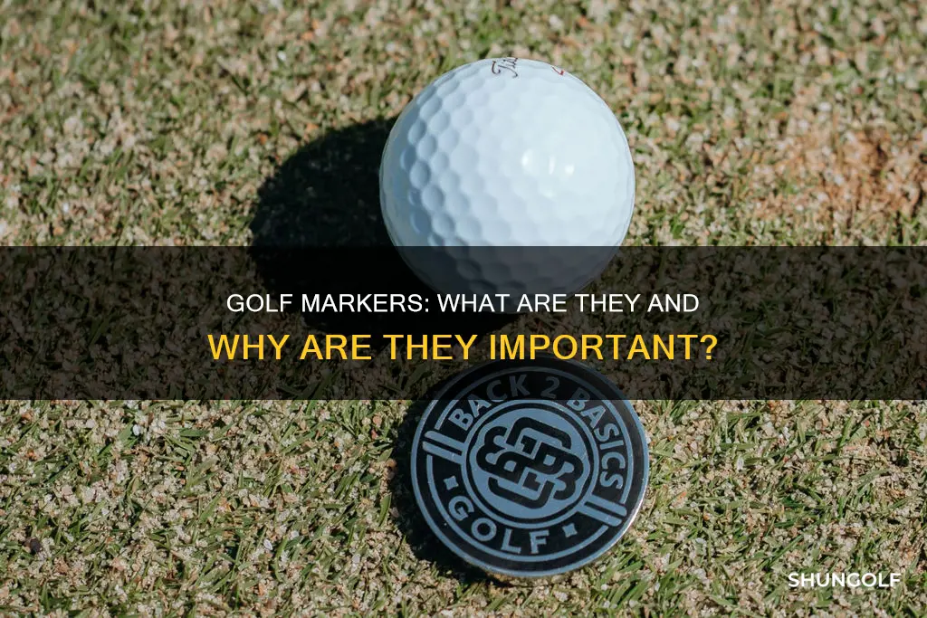 what is a marker in golf