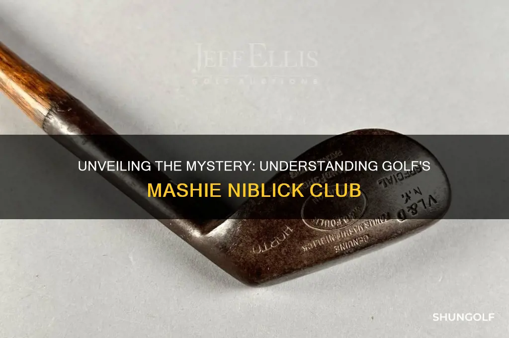 what is a mashie niblick in golf