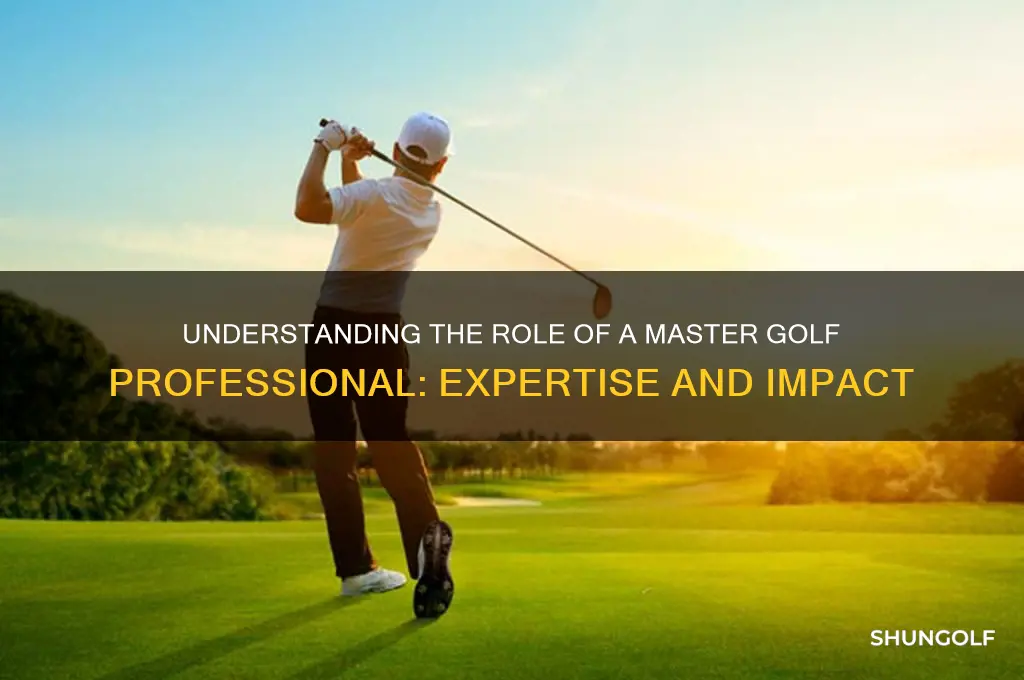 what is a master golf professional