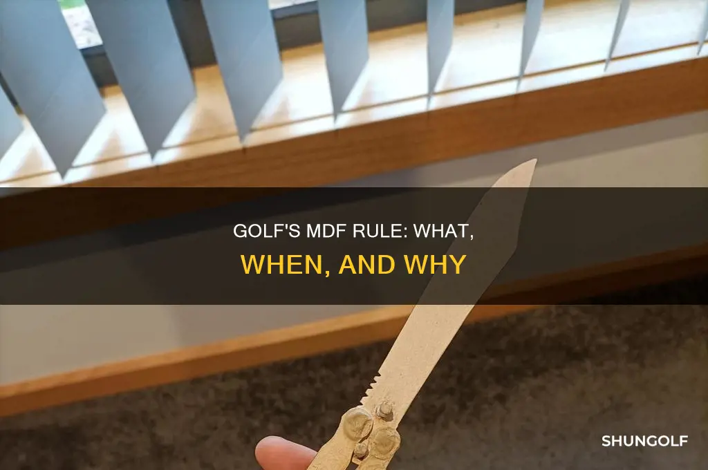 what is a mdf in golf