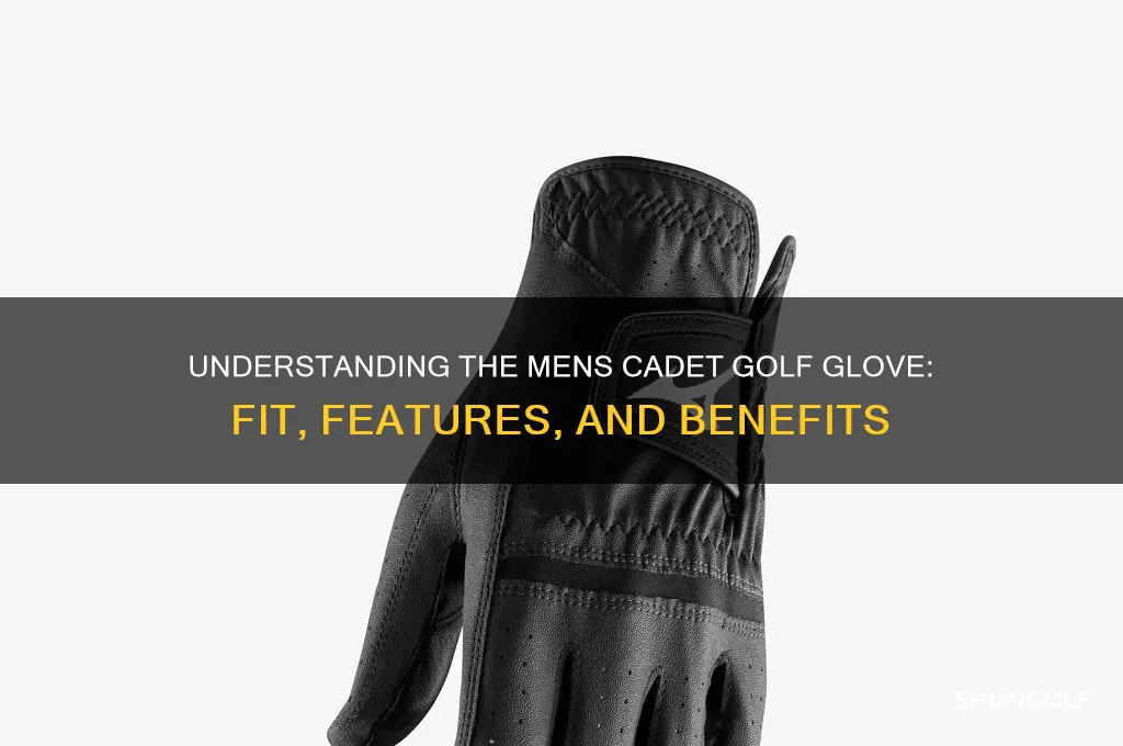 what is a mens cadet golf glove