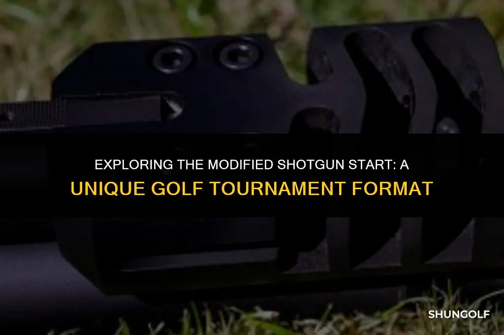 what is a modified shotgun start in golf
