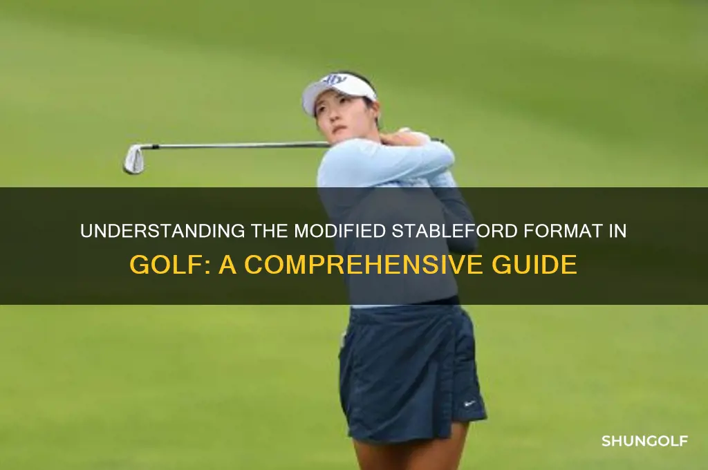 what is a modified stableford format in golf