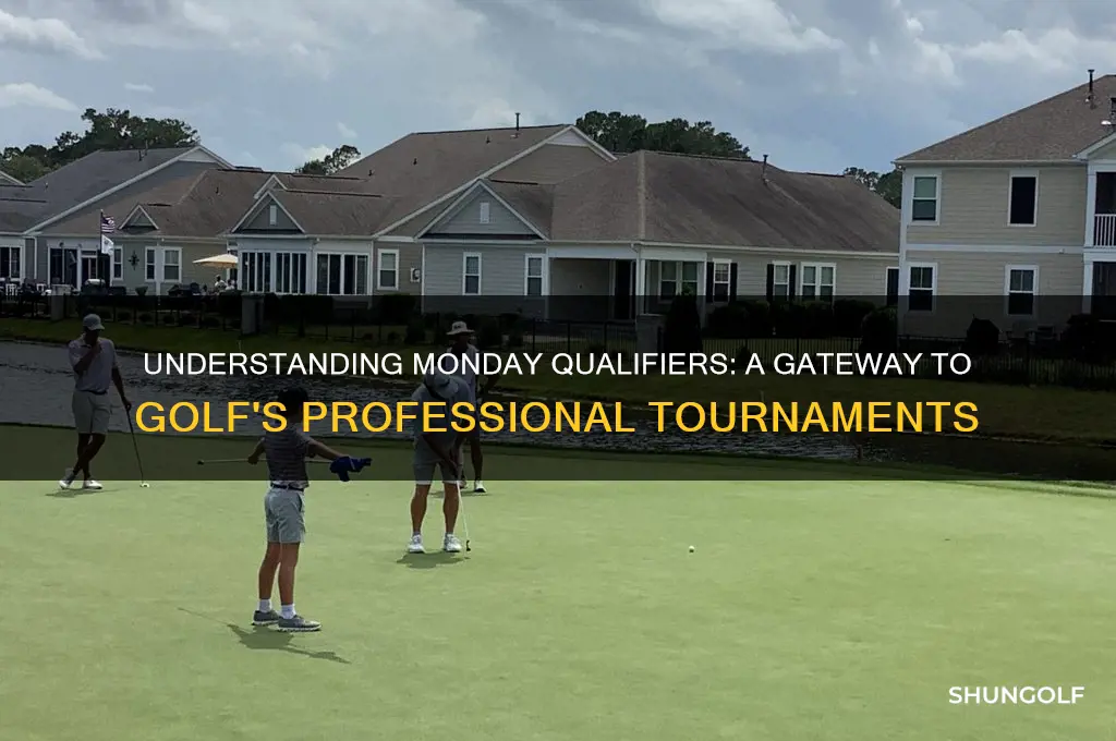 what is a monday qualifier in golf