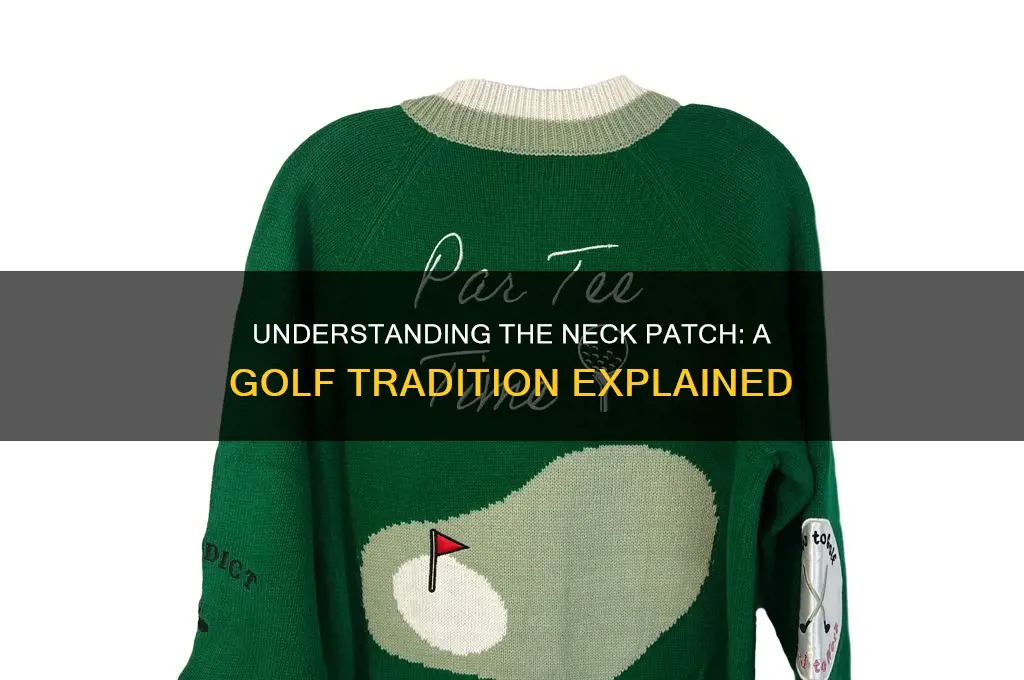 what is a neck patch in golf