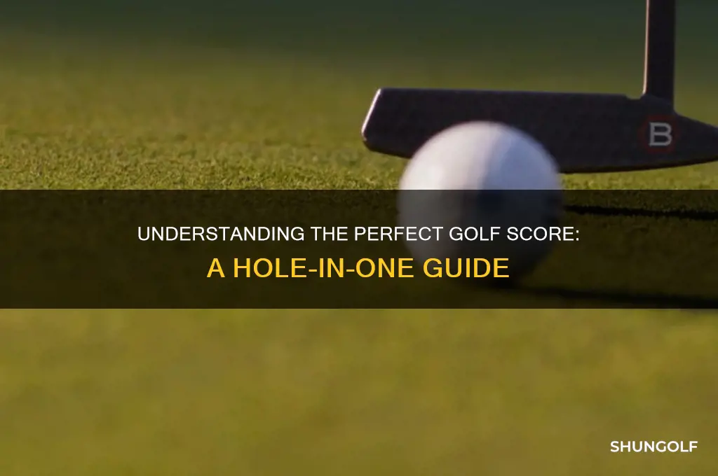 what is a perfect score in golf