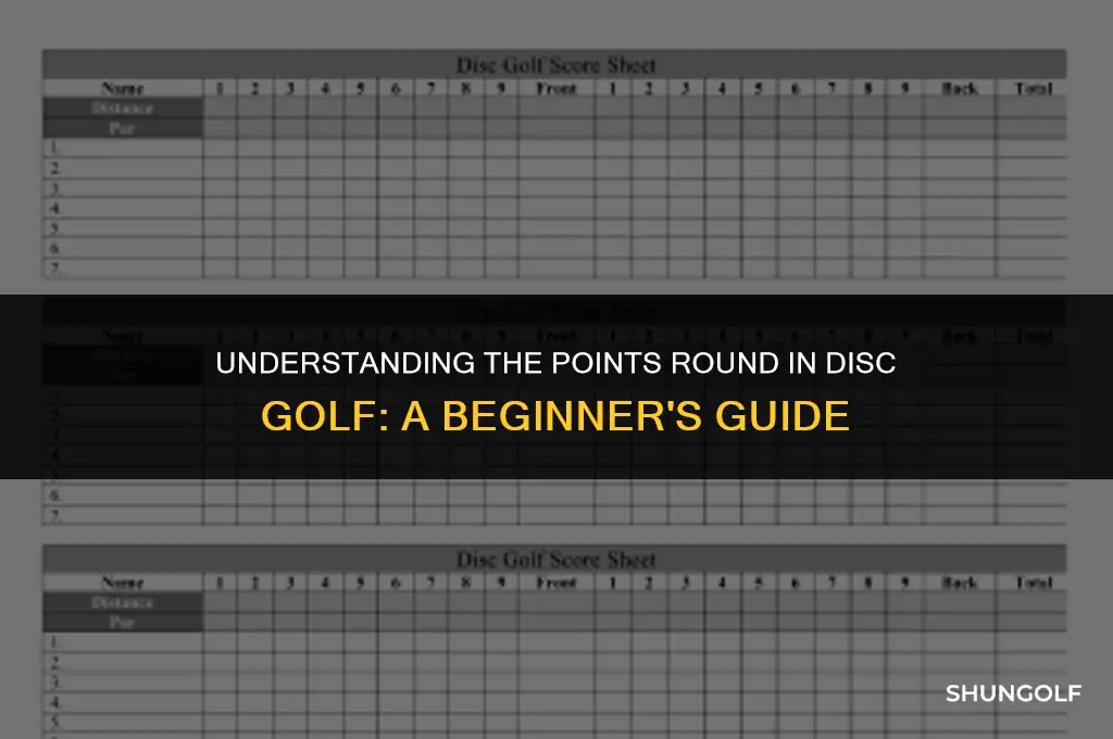 what is a points round in disc golf