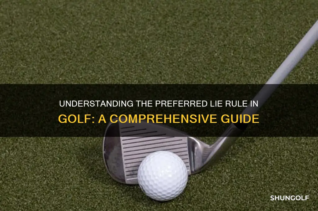 what is a preferred lie in golf