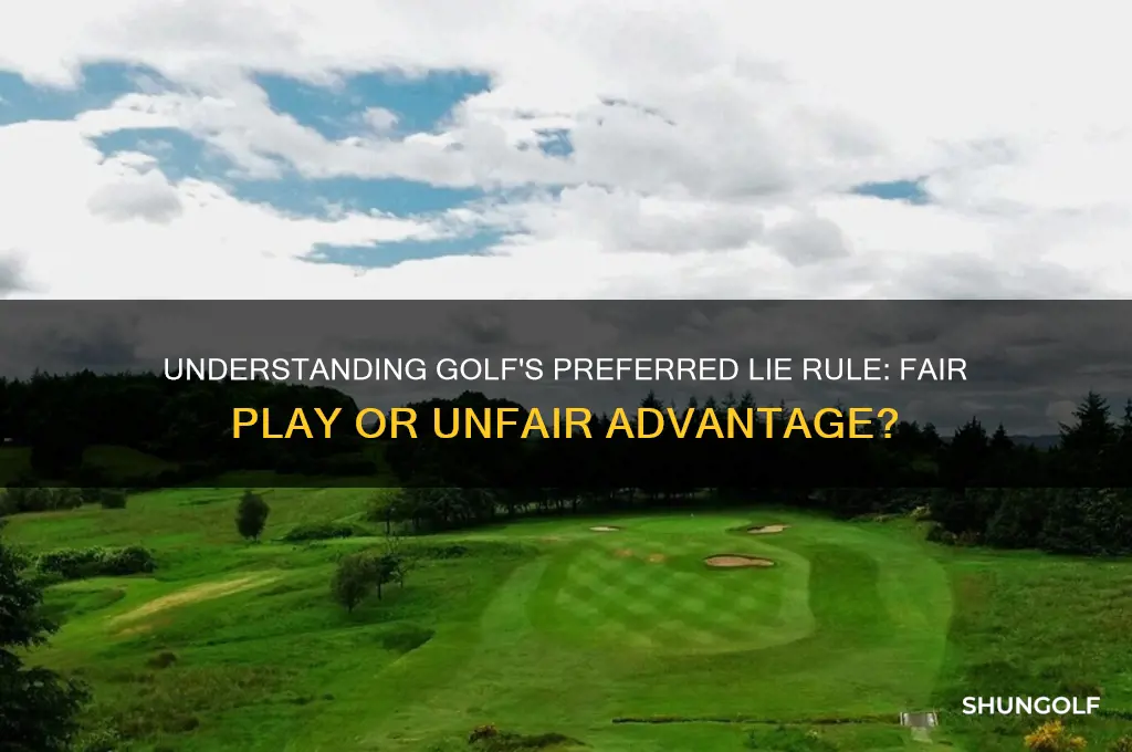 what is a preferred lie rule in golf