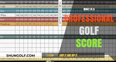 Golf Scores: What Makes a Pro?