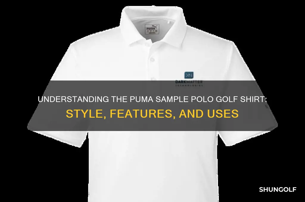 what is a puma sample polo golf shirt