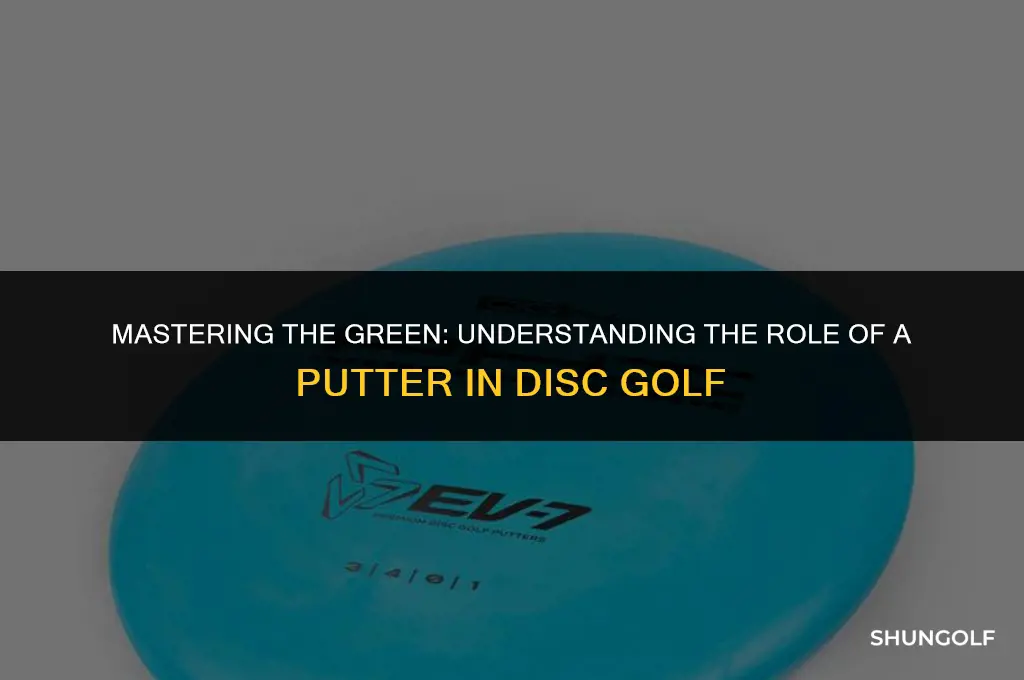 what is a putter in disc golf